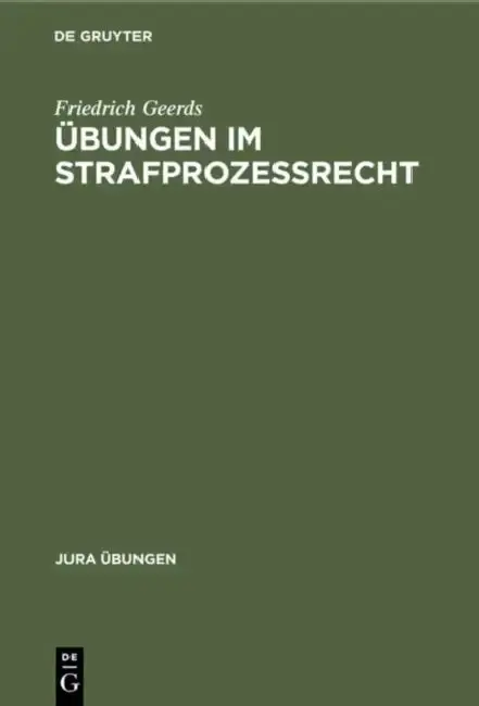Cover of Übungen im Strafprozeßrecht