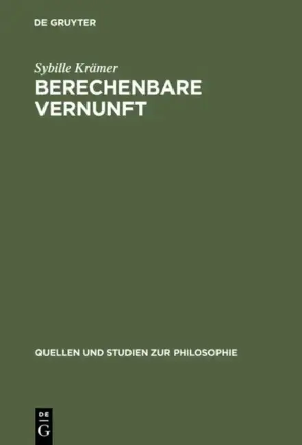 Cover of Berechenbare Vernunft