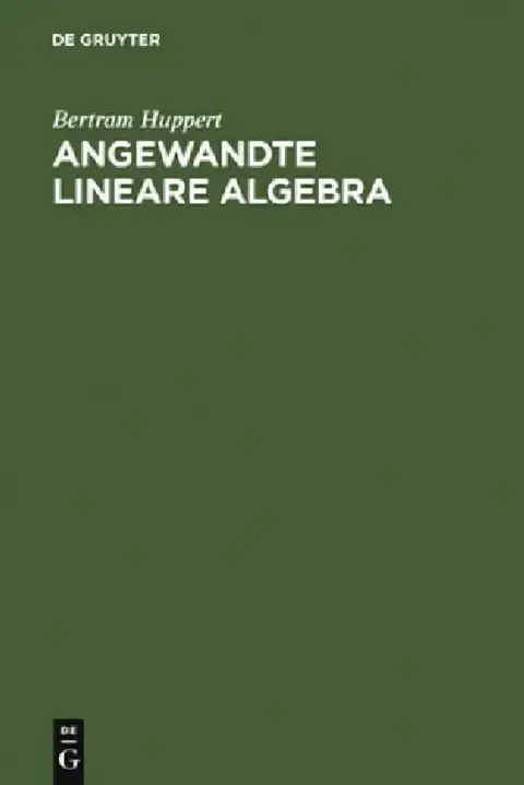 Cover of Angewandte Lineare Algebra