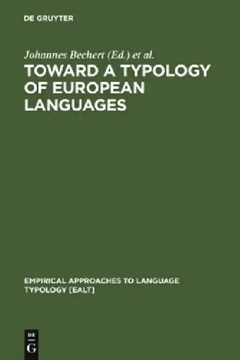 Cover of Toward a Typology of European Languages