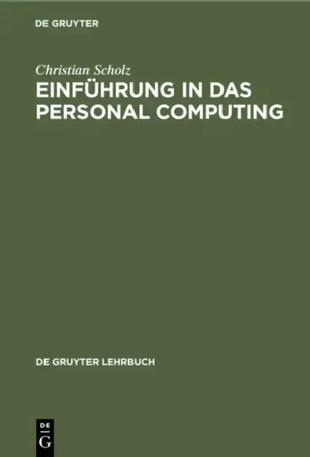 Cover of Einführung in das Personal Computing