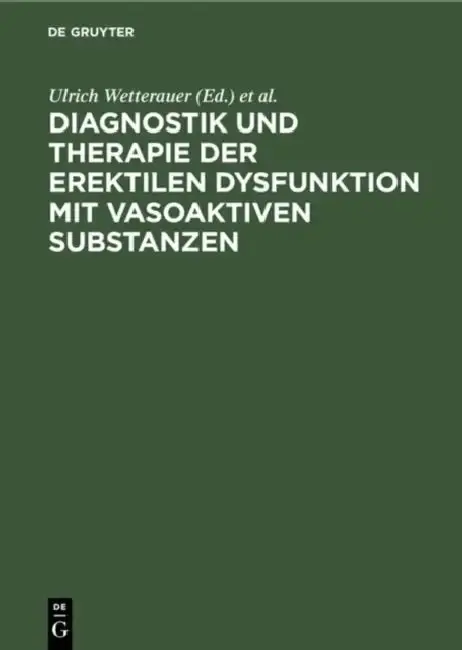 Cover of Diagnostik und Therapie der erektilen Dysfunktion mit vasoaktiven Substanzen