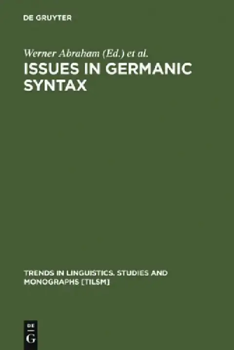 Cover of Issues in Germanic Syntax