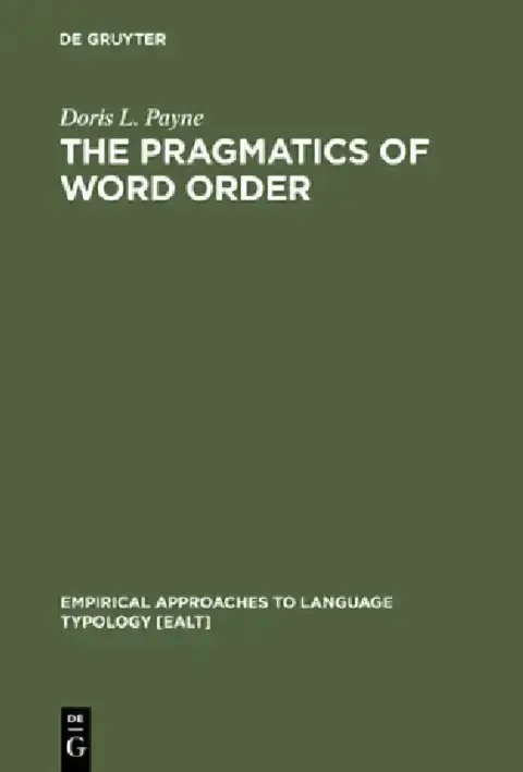 Cover of The Pragmatics of Word Order