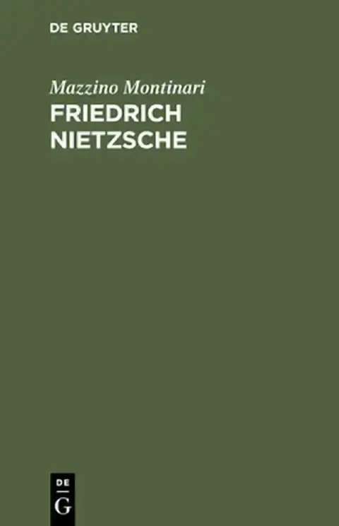 Cover of Friedrich Nietzsche