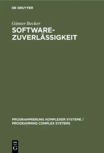 Cover of Softwarezuverlässigkeit