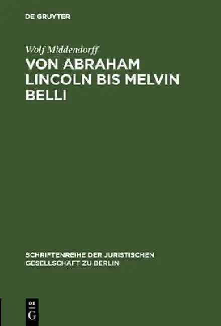 Cover of Von Abraham Lincoln bis Melvin Belli