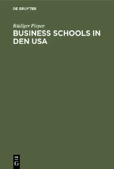 Cover of Business schools in den USA