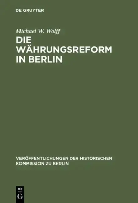 Cover of Die Währungsreform in Berlin