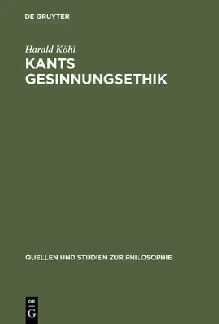 Cover of Kants Gesinnungsethik
