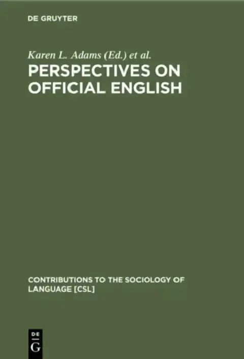 Cover of Perspectives on Official English