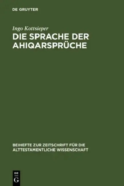 Cover of Die Sprache der Ahiqarsprüche