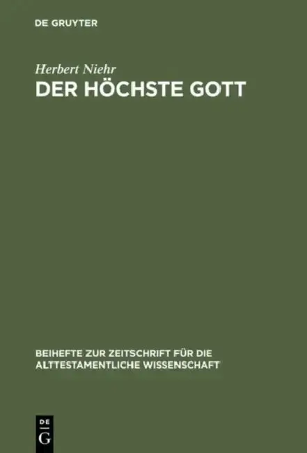 Cover of Der höchste Gott