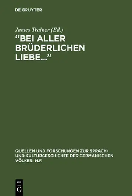 Cover of "Bei aller brüderlichen Liebe..."