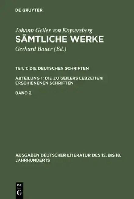 Cover of Sämtliche Werke, Band 2, Ausgaben deutscher Literatur des 15. bis 18. Jahrhunderts 139
