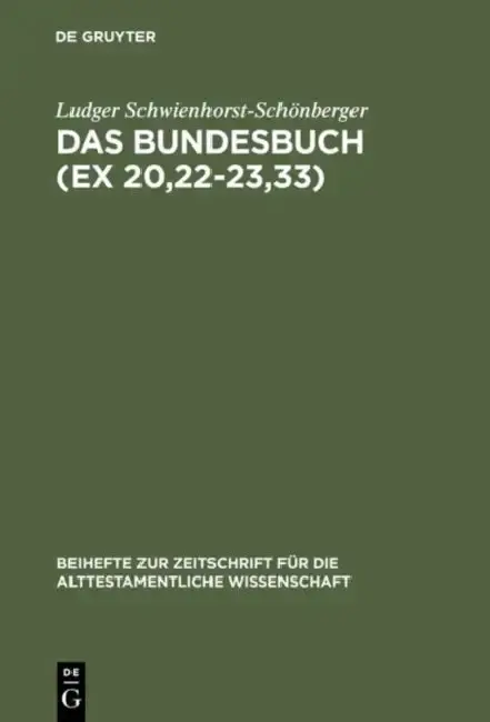 Cover of Das Bundesbuch (Ex 20,22-23,33)