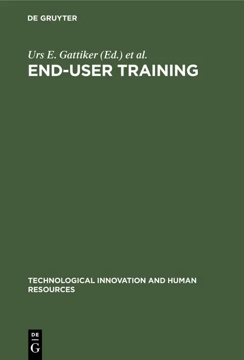 Cover of End-user Training