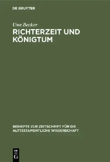 Cover of Richterzeit und Königtum