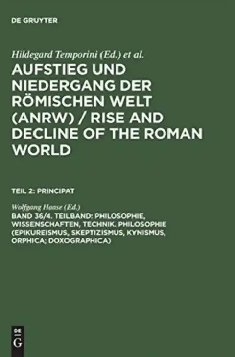 Cover of Philosophie, Wissenschaften, Technik. Philosophie (Epikureismus, Skeptizismus, Kynismus, Orphica; Doxographica)