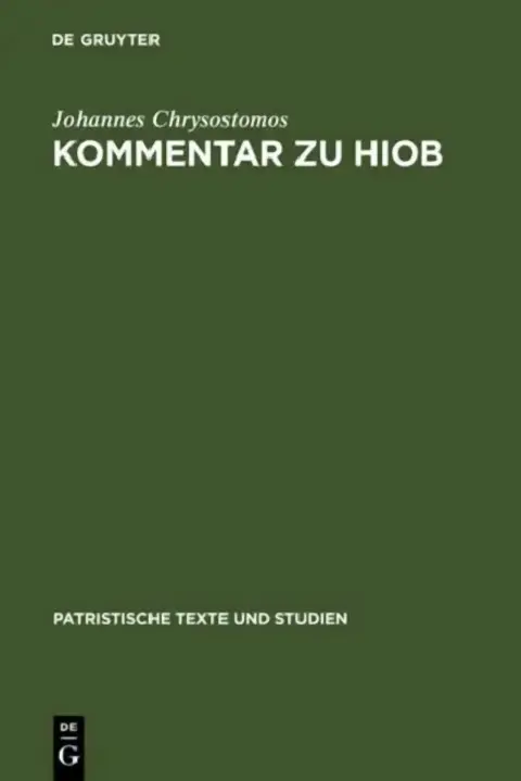 Cover of Kommentar Zu Hiob
