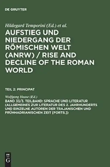 Cover of Sprache Und Literatur (Allgemeines Zur Literatur Des 2. Jahrhunderts Und Einzelne Autoren Der Trajanischen Und Fruhhadrianischen Zeit [Forts.])