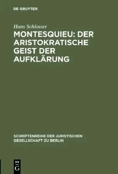 Cover of Montesquieu