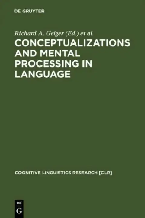 Cover of Conceptualizations and Mental Processing in Language