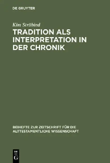 Cover of Tradition als Interpretation in der Chronik