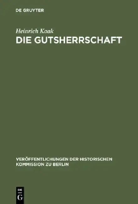 Cover of Die Gutsherrschaft