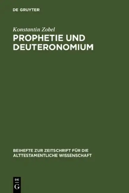 Cover of Prophetie und Deuteronomium