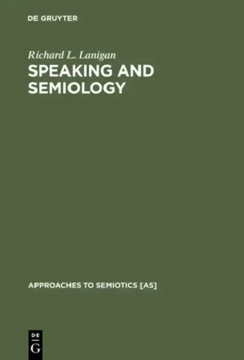 Cover of Speaking and Semiology