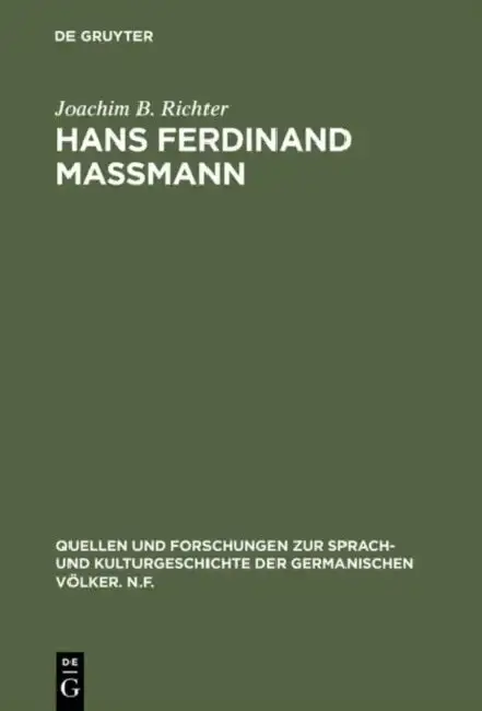 Cover of Hans Ferdinand Maßmann