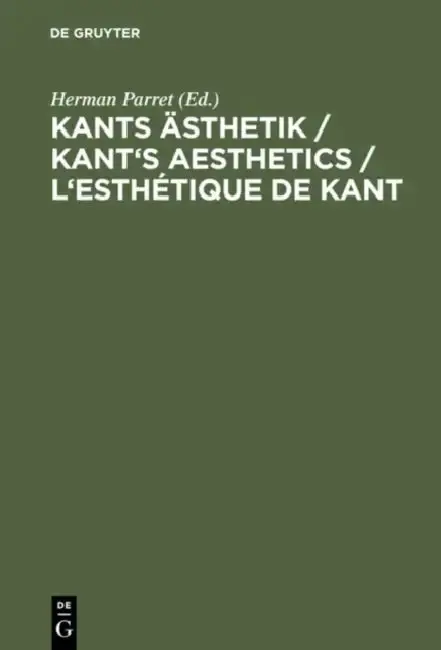 Cover of Kants Ästhetik / Kant's Aesthetics / L'esthétique de Kant