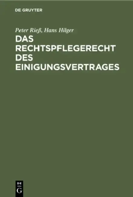 Cover of Das Rechtspflegerecht Des Einigungsvertrages