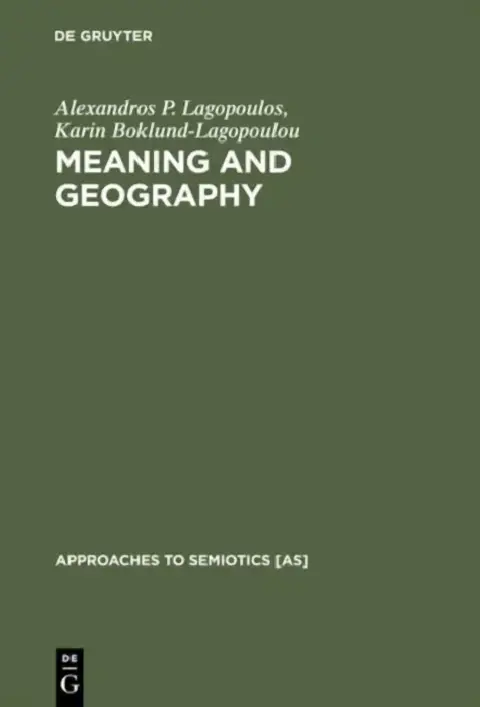 Cover of Meaning and Geography