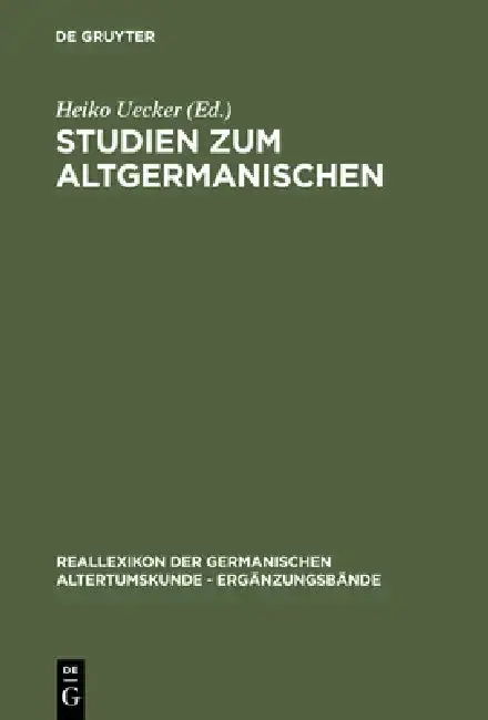 Cover of Studien Zum Altgermanischen