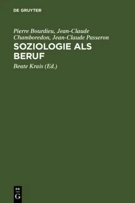 Cover of Soziologie als Beruf