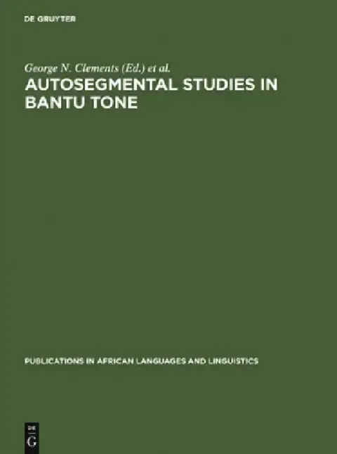 Cover of Autosegmental Studies in Bantu Tone