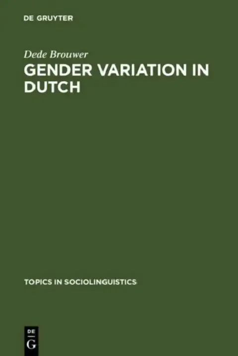 Cover of Gender Variation in Dutch