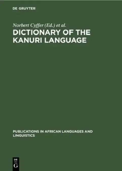 Cover of Dictionary of the Kanuri Language