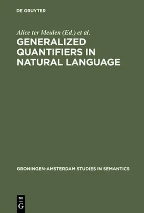 Cover of Generalized Quantifiers in Natural Language