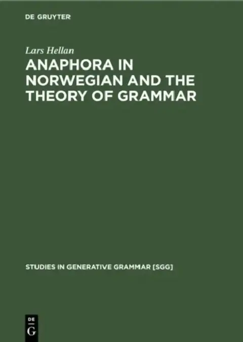 Cover of Anaphora in Norwegian and the Theory of Grammar