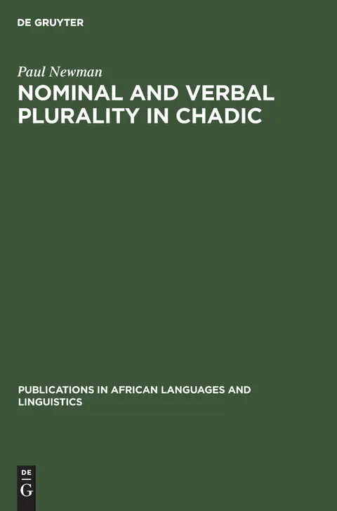 Cover of Nominal and Verbal Plurality in Chadic