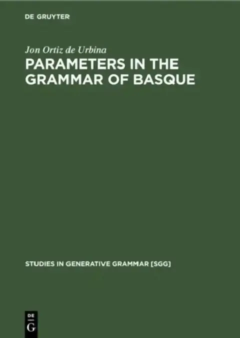 Cover of Parameters in the Grammar of Basque