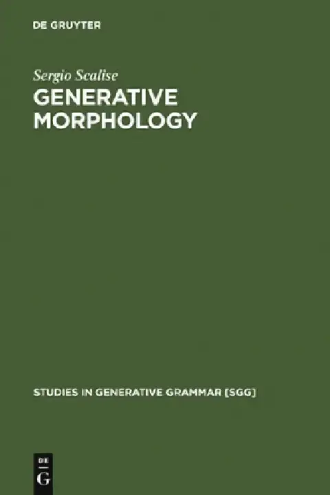 Cover of Generative Morphology