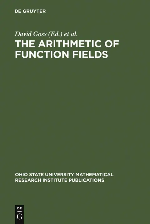 Cover of The Arithmetic of Function Fields