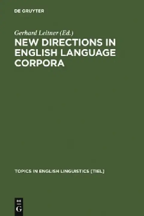 Cover of New Directions in English Language Corpora