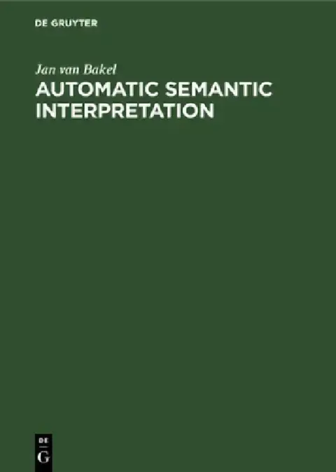 Cover of Automatic Semantic Interpretation