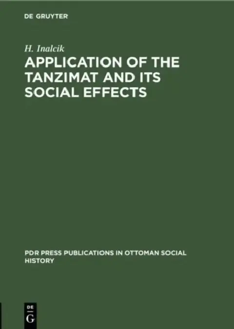 Cover of Application of the Tanzimat and Its Social Effects