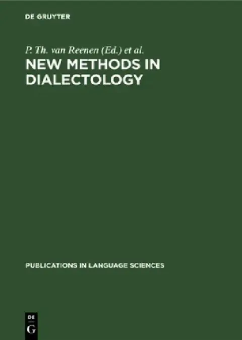 Cover of New Methods in Dialectology